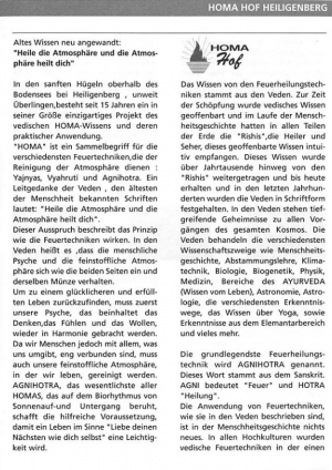 2003, prananews, Altes Wissen neu angewandt: 
